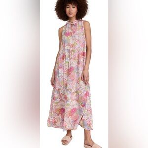 BB DAKOTA Women's California Soul Dress Floral Multicolor Large